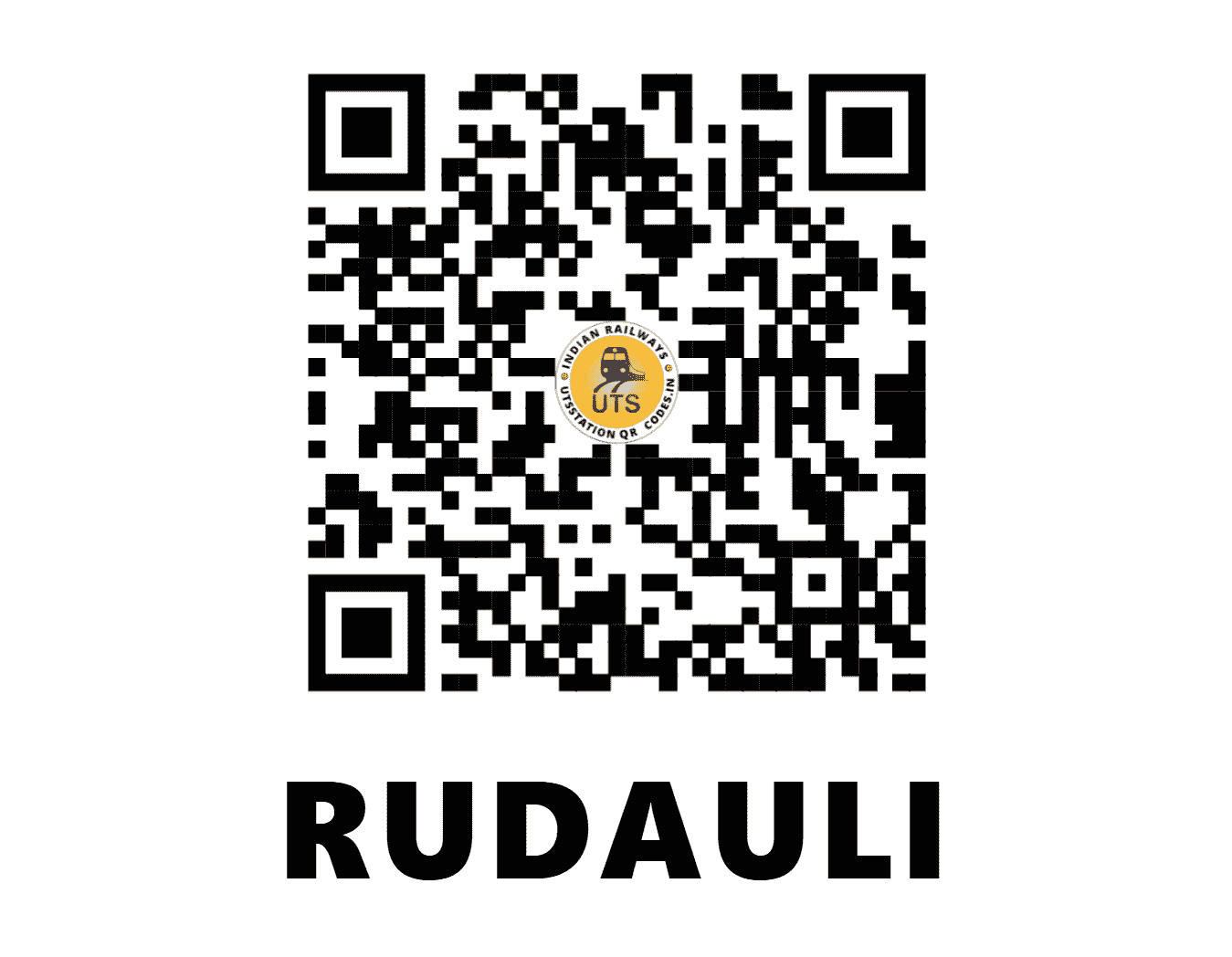 UTS QR Code for RUDAULI - RDL - NR (UTTAR PRADESH)